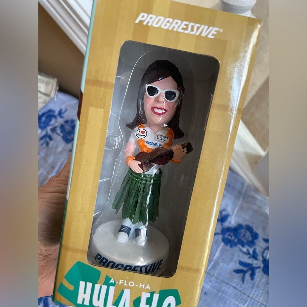 Progressive FLO Hula Girl Car Ornament New